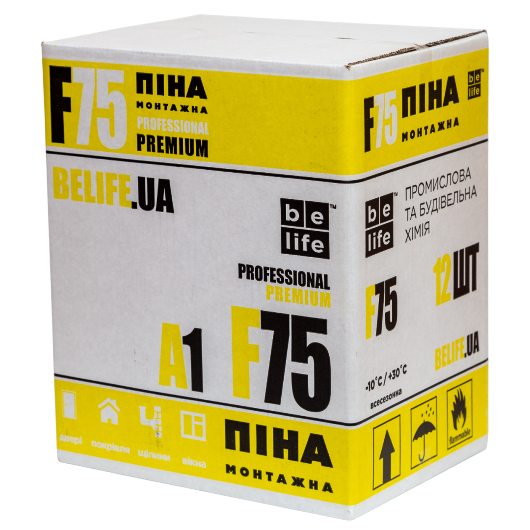 Зимова піна монтажна Belife Premium PRO-F75 (A1) | BeLife